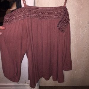 Off the should shirt